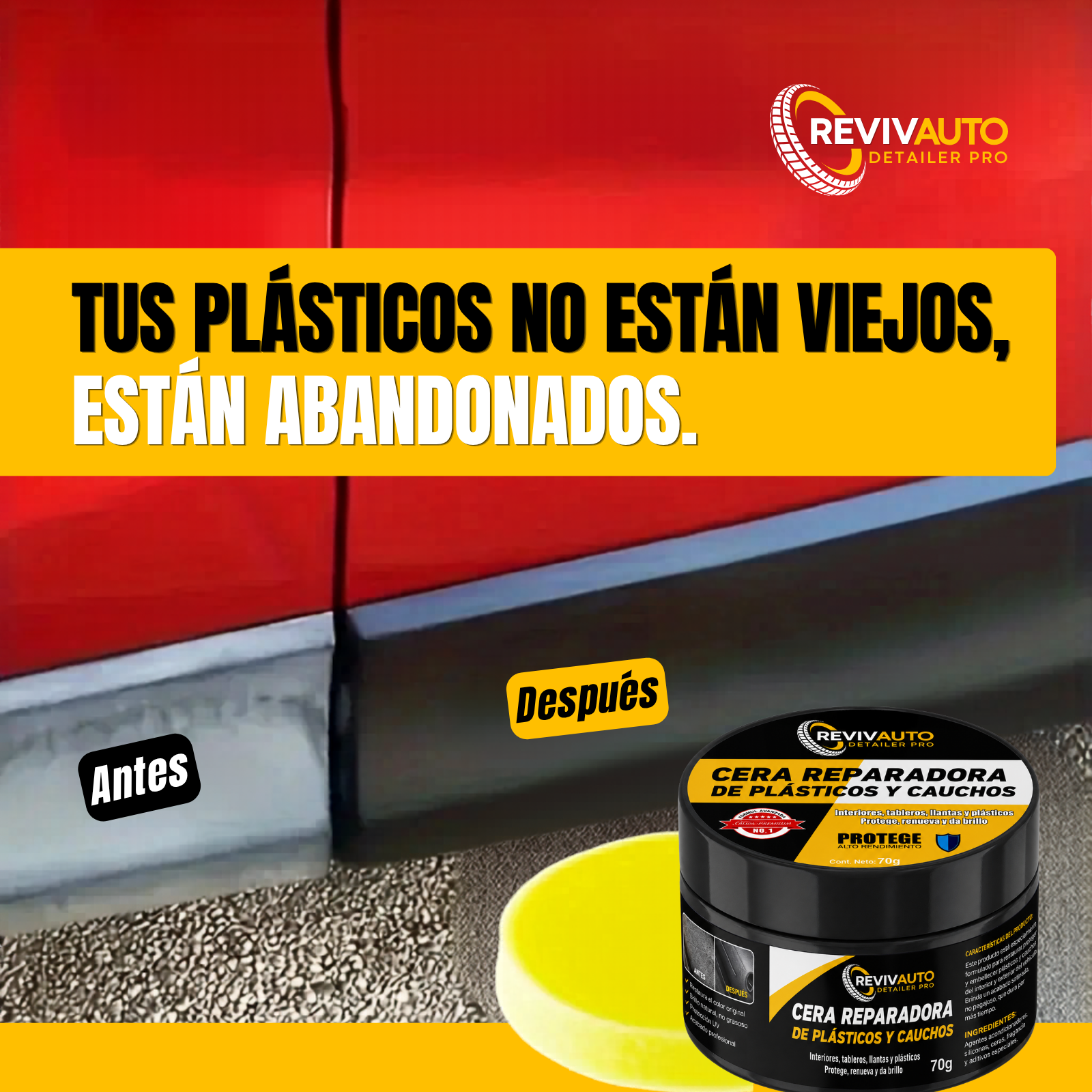 Renovador de Plásticos y Cauchos (70 g)